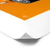 Fiat 124 Spider Illustration Poster (Ecke)