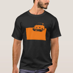 Fiat 500, 1959 - Orange auf dunklem Shirt