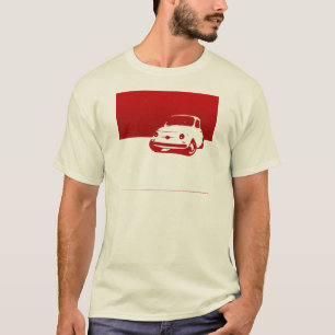 Fiat 500, 1959 - Rot auf hellen Shirts