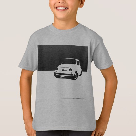 Fiat 500, 1959 - schwärzen Sie auf hellen Shirts (Vorderseite)