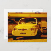 Fiat 500 Abarth. Postkarte (Vorne/Hinten)