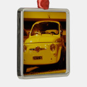 Fiat 500 Abarth. Silbernes Ornament (Rechts)
