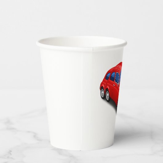 Fiat 500 Anni 80 Pappbecher (Rechts)