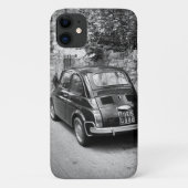 FIAT 500 Auto in Schwarz-Weiß Case-Mate iPhone Hülle (Rückseite)
