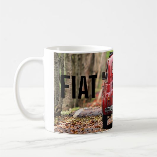 Fiat 500 Auto Kaffeetasse (Links)