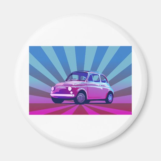 Fiat 500 Bunt Magnet (Vorne)