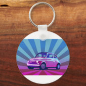 Fiat 500 Bunt Schlüsselanhänger (Vorderseite)