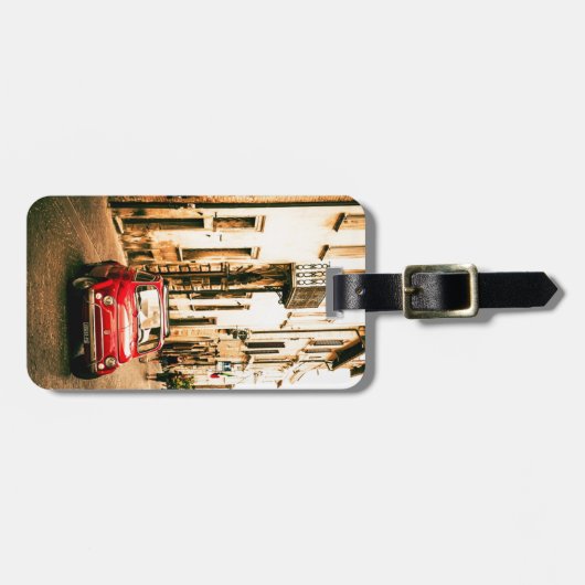 Fiat 500 Cinquecento in Italien Gepäckanhänger (Vorderseite horizontal)