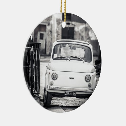 Fiat 500, Cinquecento in Italien Keramik Ornament (Rechts)