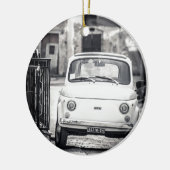 Fiat 500, Cinquecento in Italien Keramik Ornament (Links)