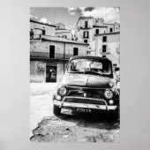 Fiat 500, cinquecento in Italien, klassisches Auto Poster (Vorne)
