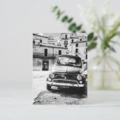 Fiat 500, cinquecento in Italien, klassisches Auto Postkarte (Stehend Vorderseite)