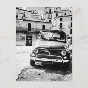 Fiat 500, cinquecento in Italien, klassisches Auto Postkarte