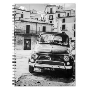 Fiat 500, cinquecento in Italien, klassisches Notizblock