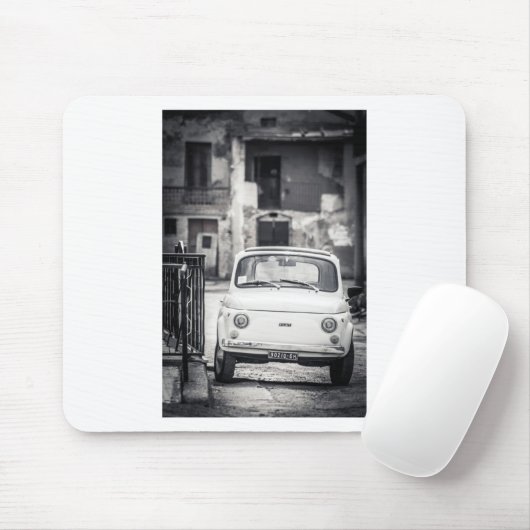 Fiat 500, Cinquecento in Italien Mousepad (Mit Mouse)