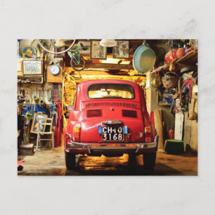 Fiat 500, Cinquecento in Italien Postkarte