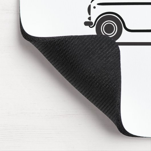 Fiat 500 Cinquecento Mousepad (Ecke)