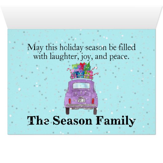 Fiat 500 im Schneewald individuell anpassbar (Innenansicht Horizontal (Unten))