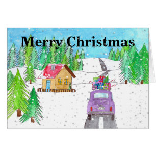 Fiat 500 im Schneewald individuell anpassbar