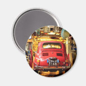 Fiat 500 in Italien Magnet (Vorderseite/Rückseite)