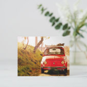 Fiat 500 in Italien Postkarte (Stehend Vorderseite)