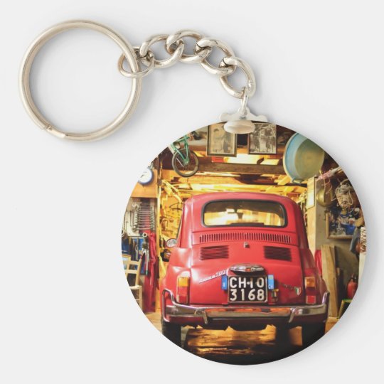 Fiat 500 In Italien Schlusselanhanger Zazzle De