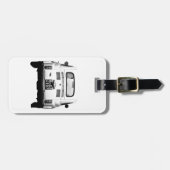 Fiat 500 in Rom-Gepäckanhänger, Italien Gepäckanhänger (Vorderseite horizontal)