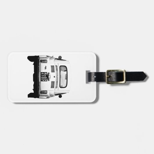 Fiat 500 in Rom-Gepäckanhänger, Italien Gepäckanhänger (Vorderseite horizontal)