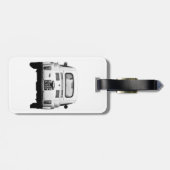 Fiat 500 in Rom-Gepäckanhänger, Italien Gepäckanhänger (Rückseite horizontal)