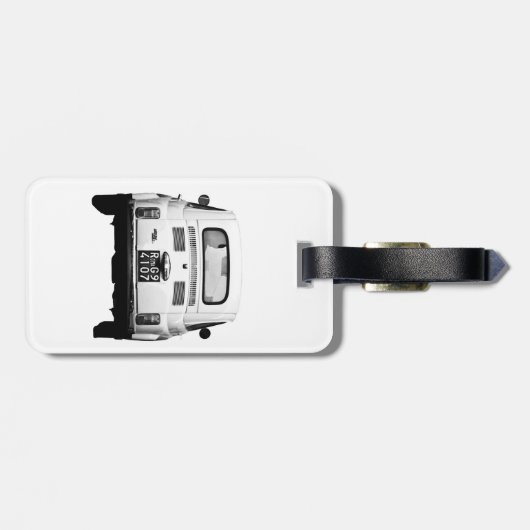 Fiat 500 in Rom-Gepäckanhänger, Italien Gepäckanhänger (Rückseite horizontal)