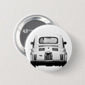 Fiat 500 in Rom, Italien Button (Vorne & Hinten)