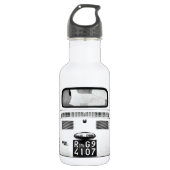 Fiat 500 in Rom, Italien Edelstahlflasche (Vorderseite)