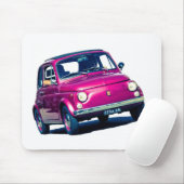 Fiat 500 in Rom, Italien Mousepad (Mit Mouse)