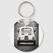 Fiat 500 in Rom Schlüsselanhänger (Vorderseite)