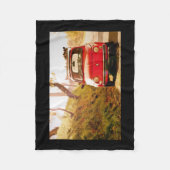 Fiat 500, Italien, Fleece-Decke Oldtimer Fleecedecke (Vorderseite)