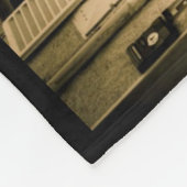 Fiat 500, Italien, Fleece-Decke Oldtimer Fleecedecke (Ecke)
