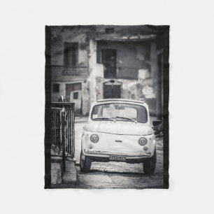 Fiat 500, Italien, Fleece-Decke Oldtimer Fleecedecke