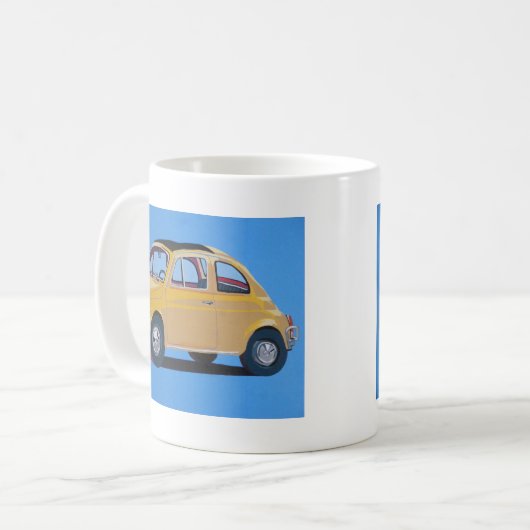 Fiat 500 kaffeetasse (Vorderseite Links)