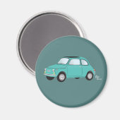 Fiat 500 Magnet (Vorderseite/Rückseite)