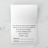 Fiat 500 mit Zeug Neue Adresskarte Ankündigung (Innenseite)