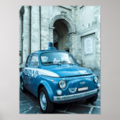 Fiat 500 Police car Poster, Cinquecento, Italien Poster (Vorne)
