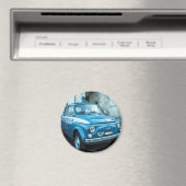 Fiat 500 Polizeiauto in Italien Magnet (In Situ (Geschirrspüler))