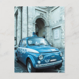 Fiat 500 Polizeiauto in Italien Postkarte
