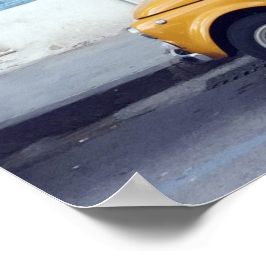 Fiat 500 poster (Ecke)