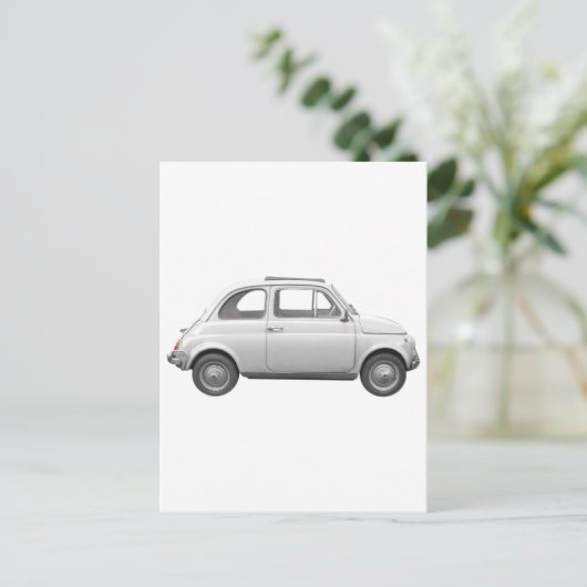 Fiat 500 postkarte (Stehend Vorderseite)