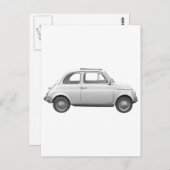 Fiat 500 postkarte (Vorne/Hinten)