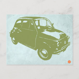 Fiat 500 postkarte