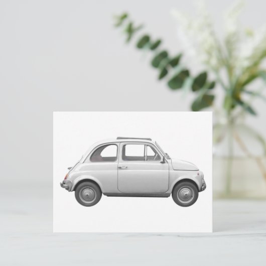 Fiat 500 postkarte (Stehend Vorderseite)