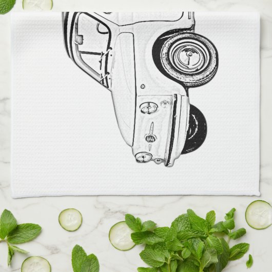 Fiat 500 Topolino Handtuch (Gefaltet)