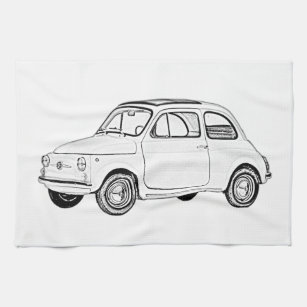 Fiat 500 Topolino Handtuch